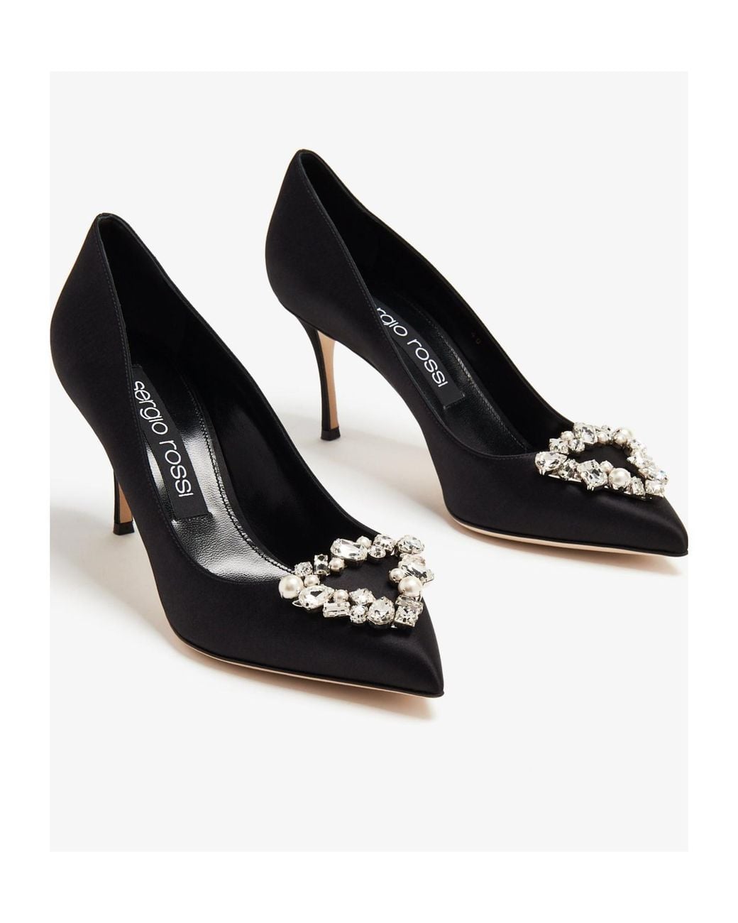 Sergio Rossi Black Pointed Toe High Heels