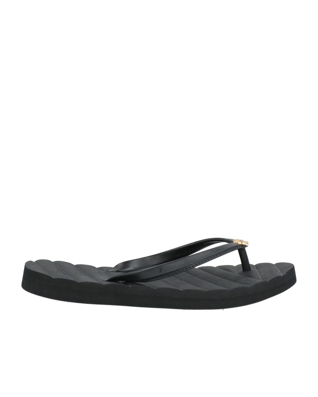 Tory Burch Black Plain Colour Flip Flops