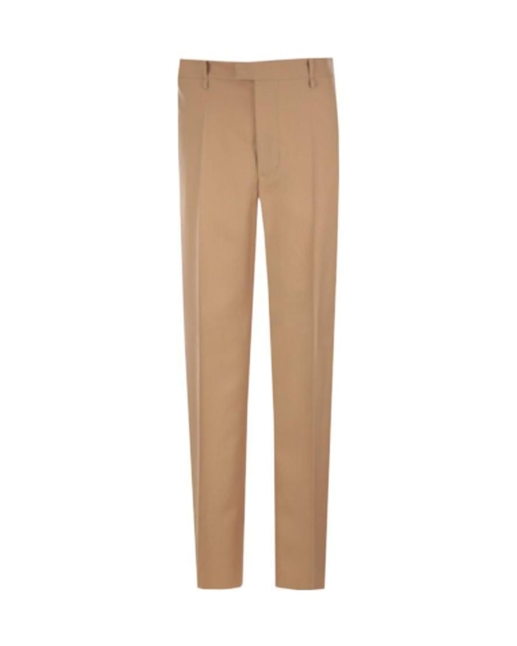 Bottega Veneta Natural High-Waisted Tailored Trousers