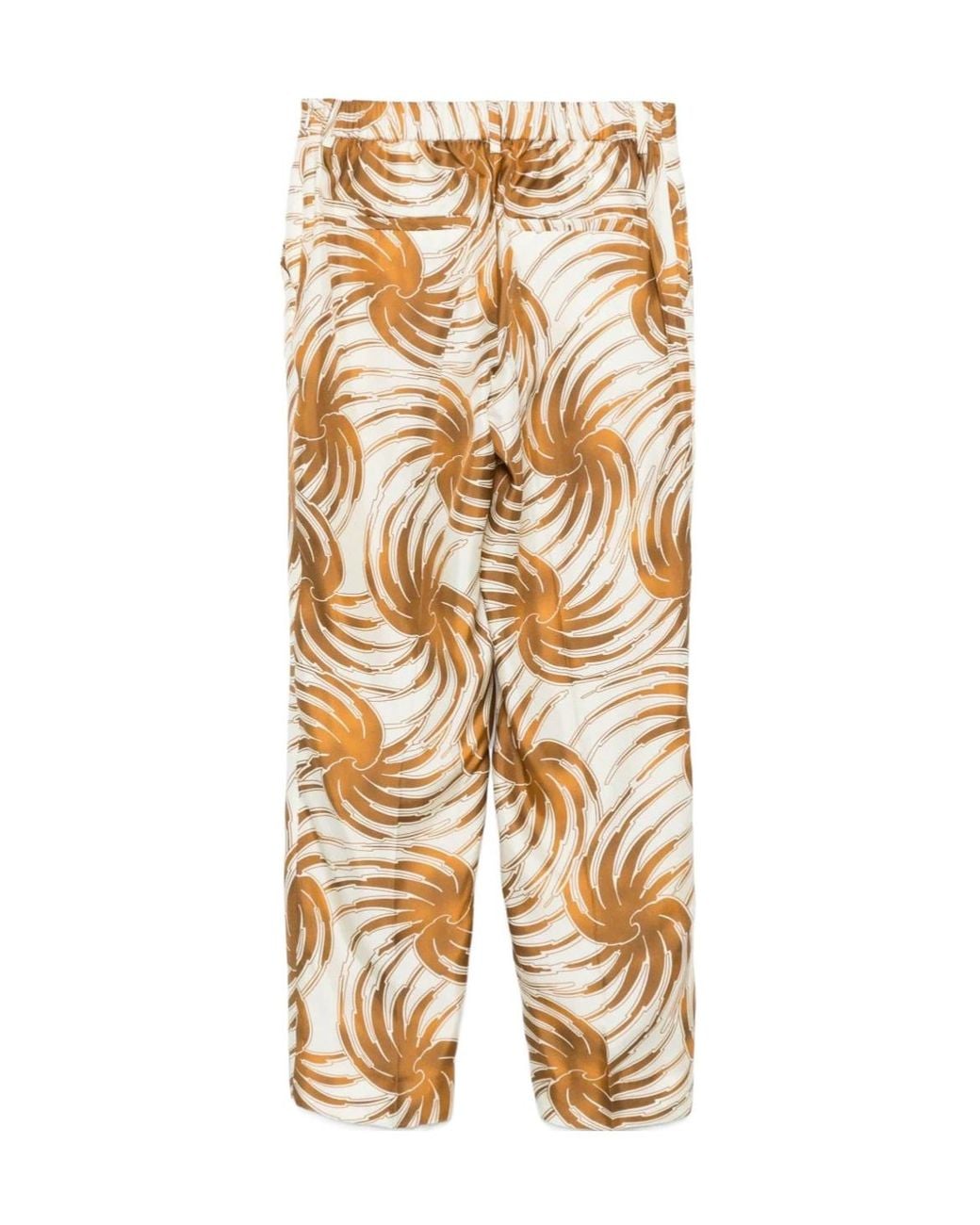 Alberto Biani Metallic Satin Trousers