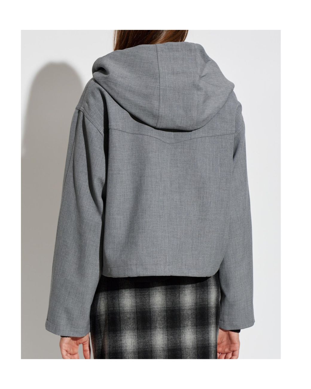 IRO Gray Long Sleeve Casual Jacket