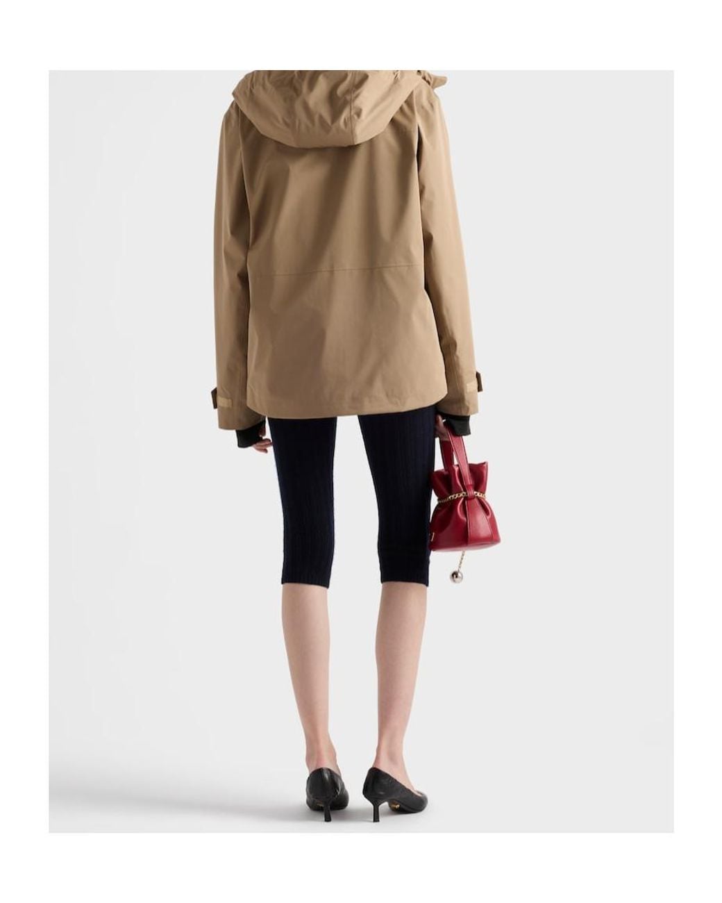 Prada Blue Wool And Cashmere Leggings