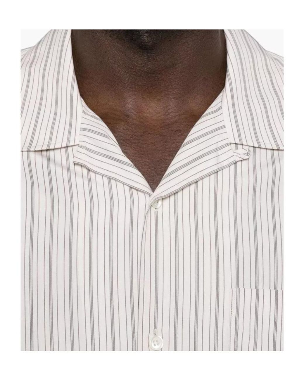 The Row White Vanja Striped Shirt for men
