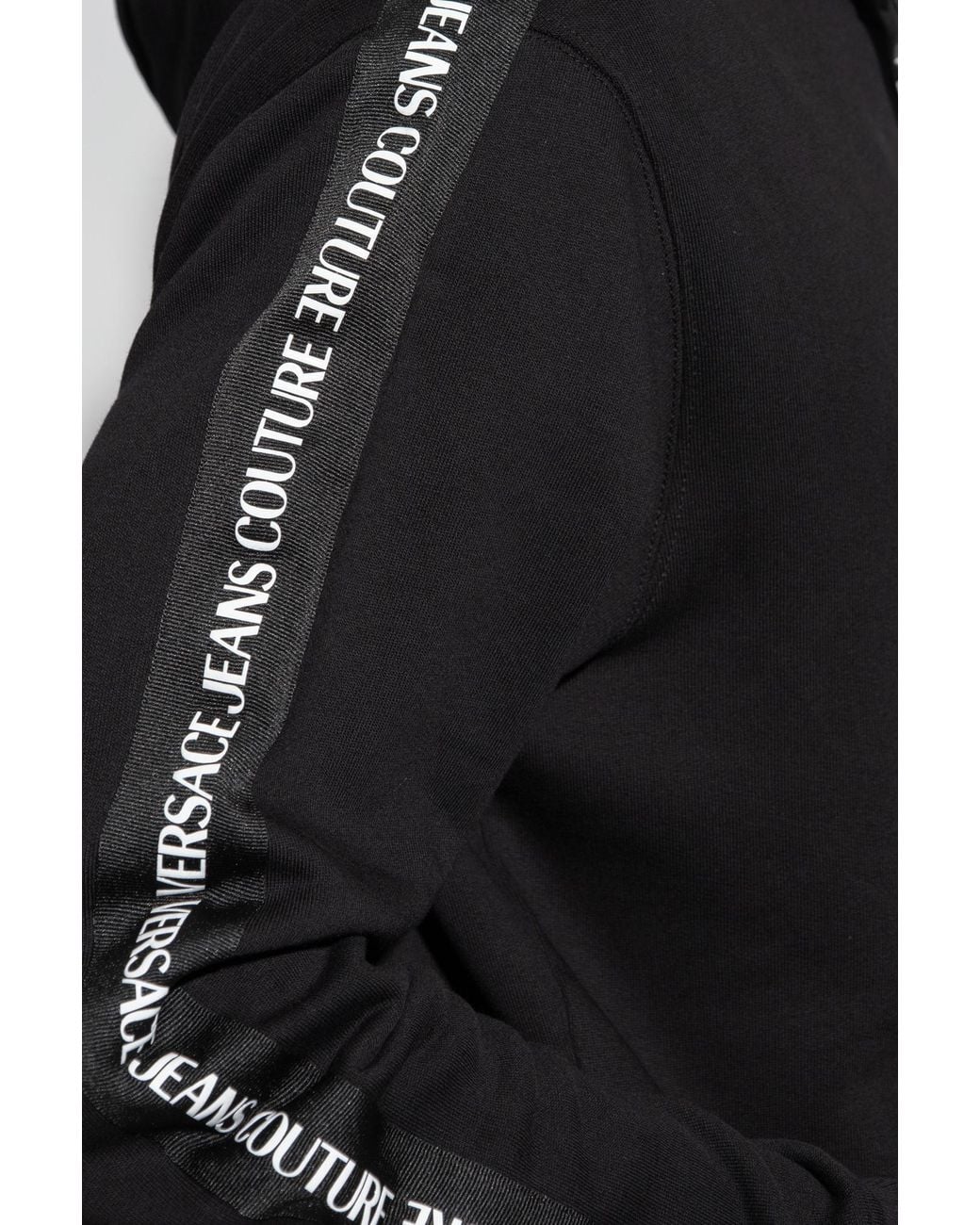 Versace Jeans Blue Couture Zipped Drawstring Hoodie for men