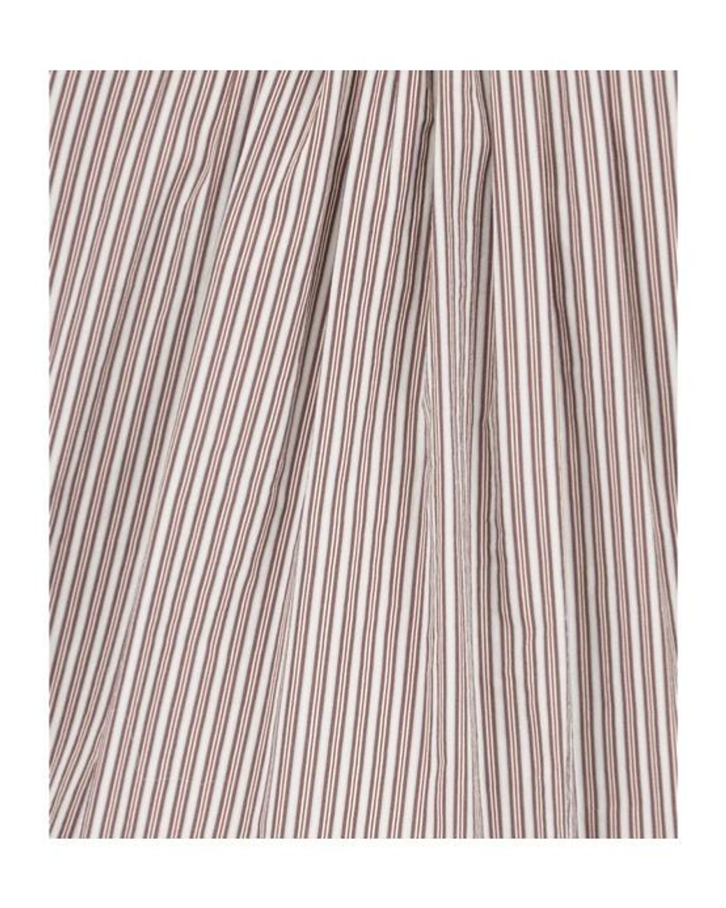 Dries Van Noten Gray Denvo Striped Silk-Blend Long Dress