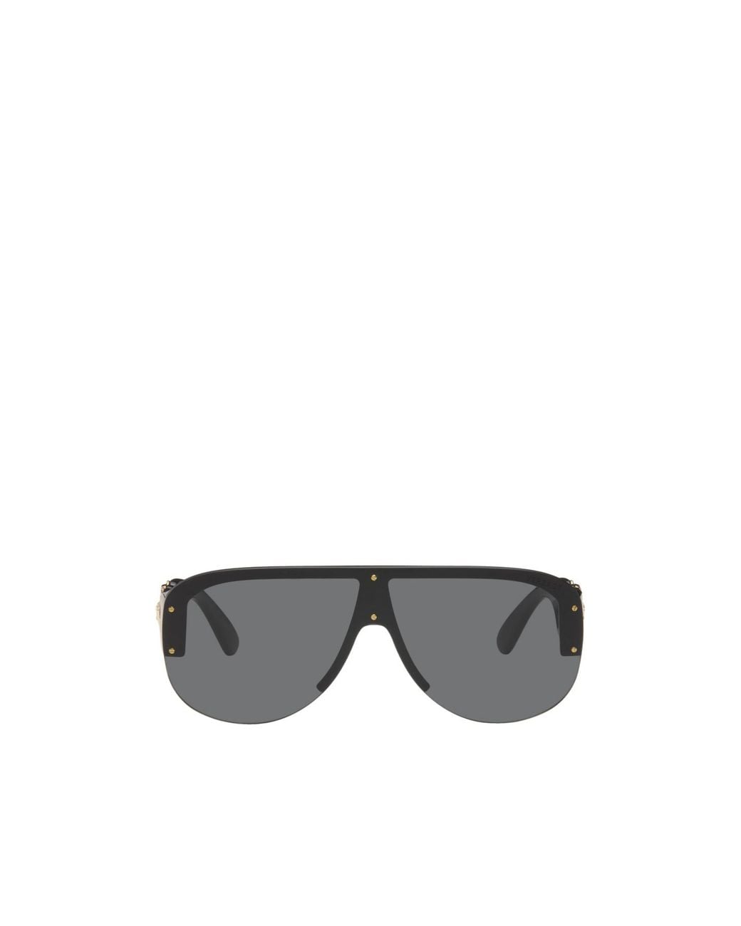 Versace Gray Integrated Nose Rest Sunglasses for men