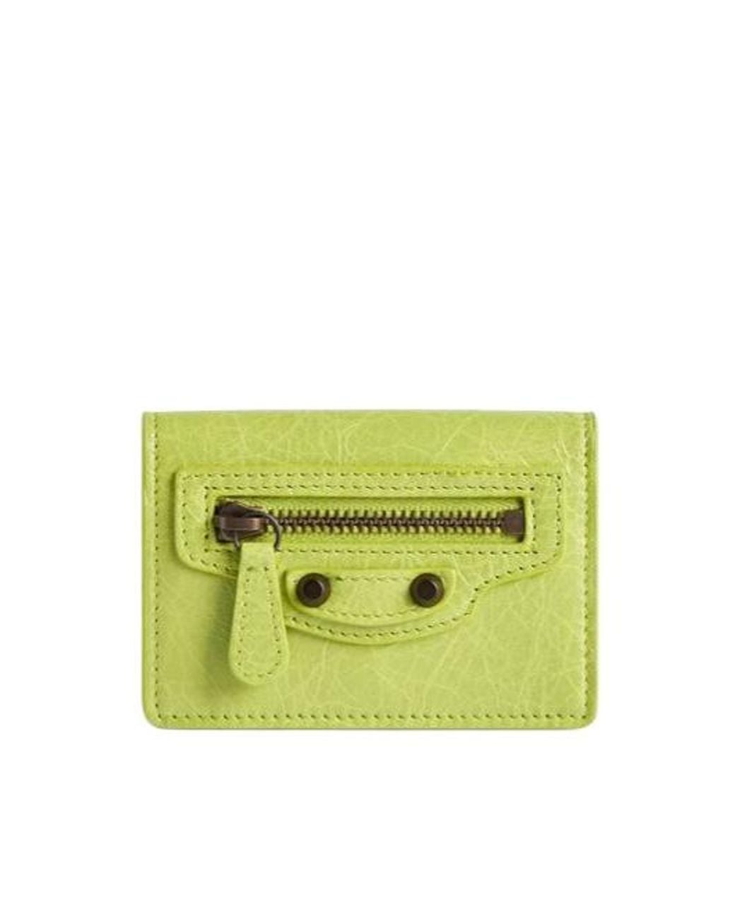 Balenciaga Yellow Le City Mini Wallet