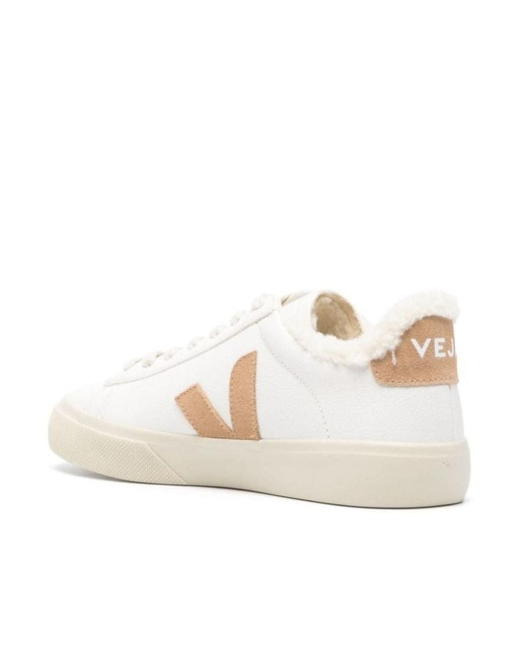 Veja White Campo Lace-Up Sneakers