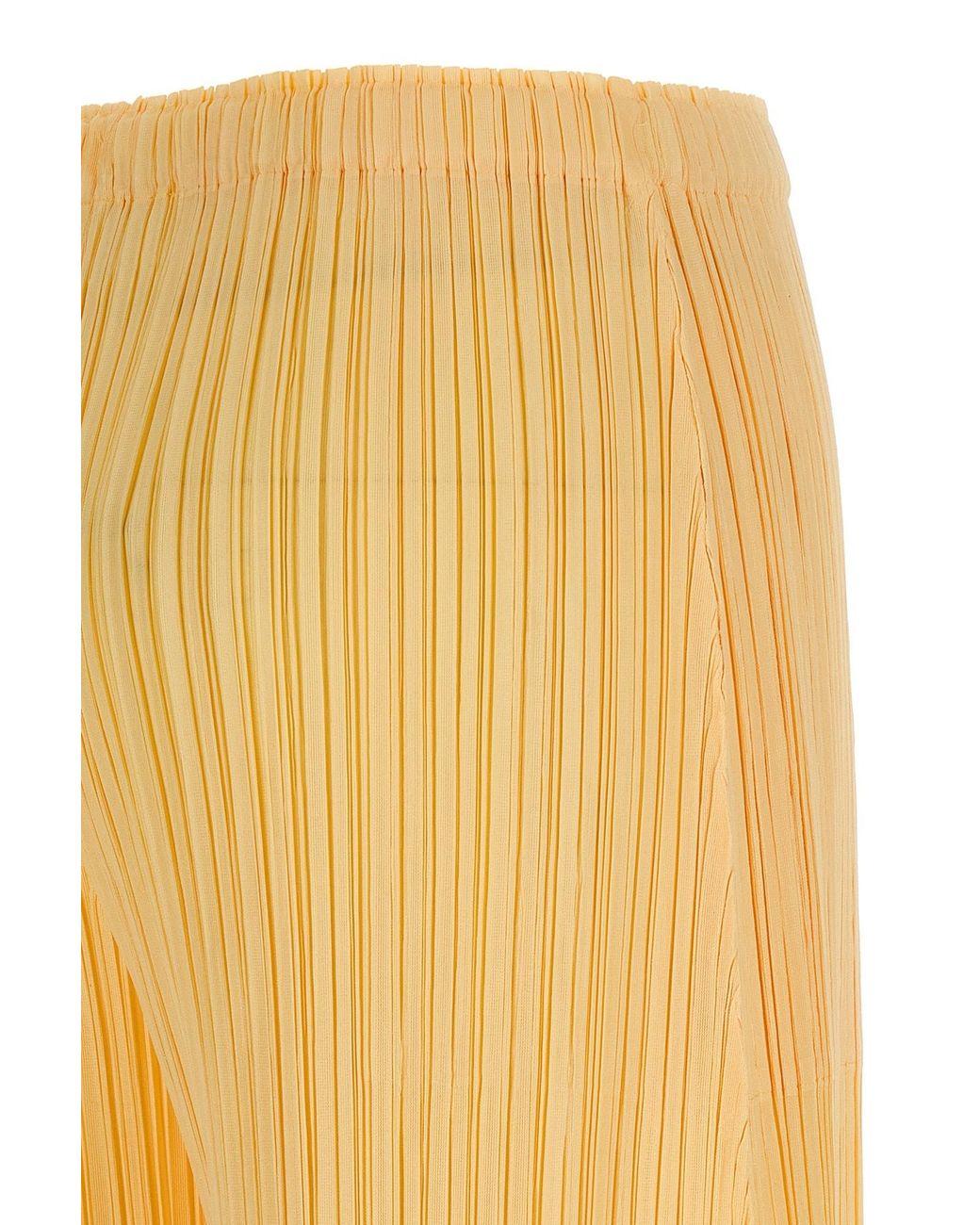 Pleats Please Issey Miyake Yellow Mellow Pleats Pants