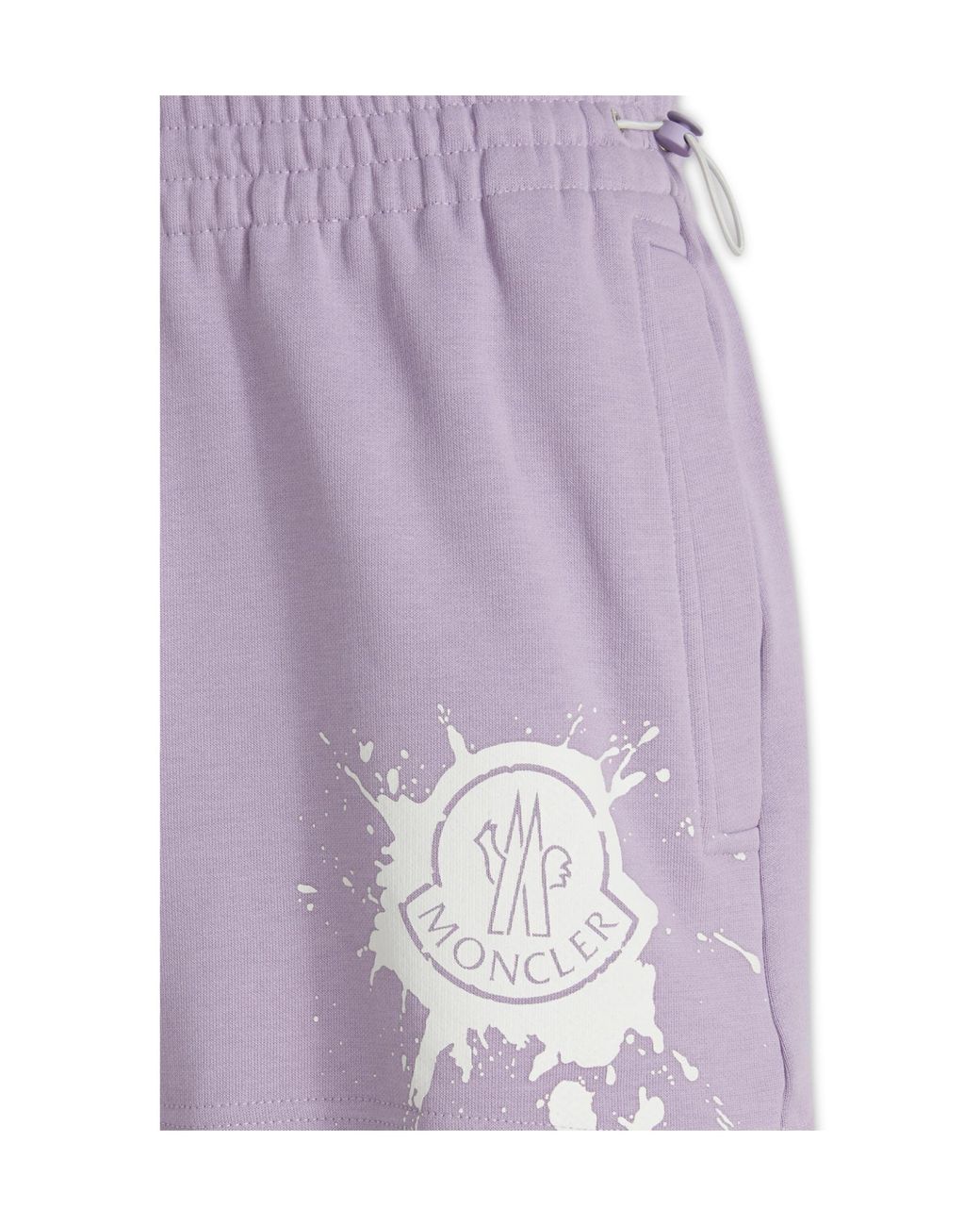 Moncler Purple Logo Shorts