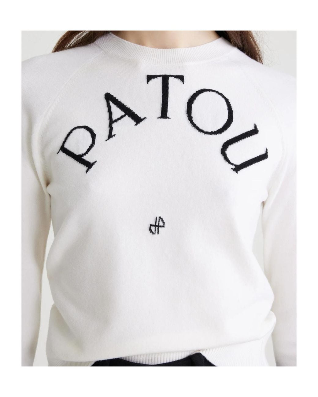 Patou White Wool Blend Jumper