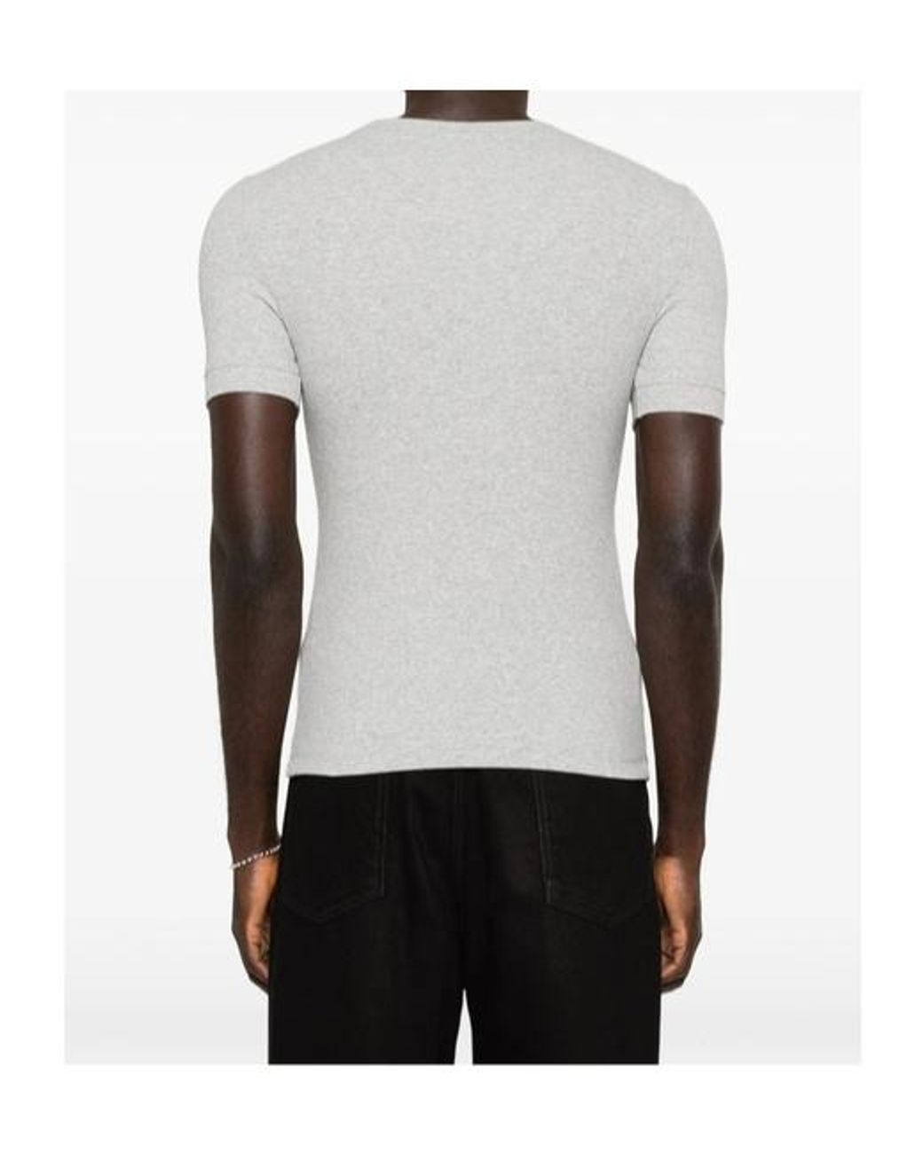 Entire studios Gray Logo Ribbed T-Shirt