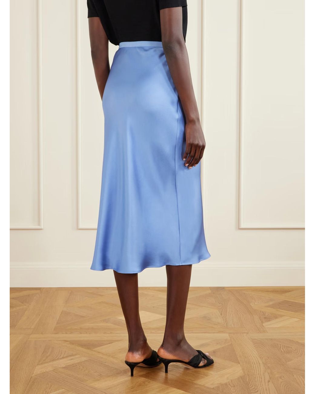 Anine Bing Blue Bar Midi Skirt