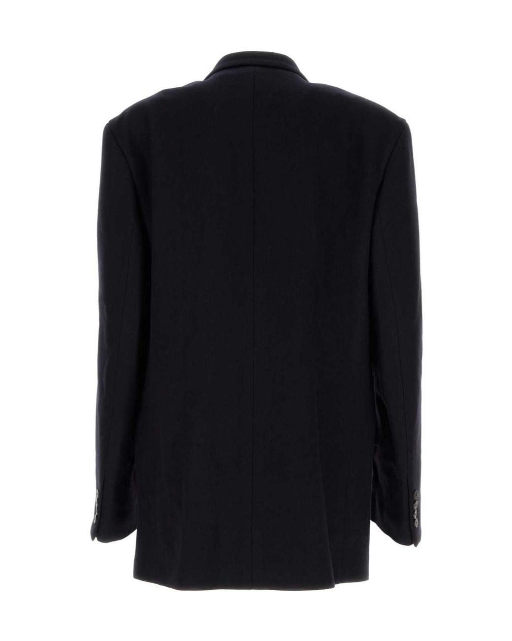 Dries Van Noten Blue Double-Breasted Oversized Blazer for men