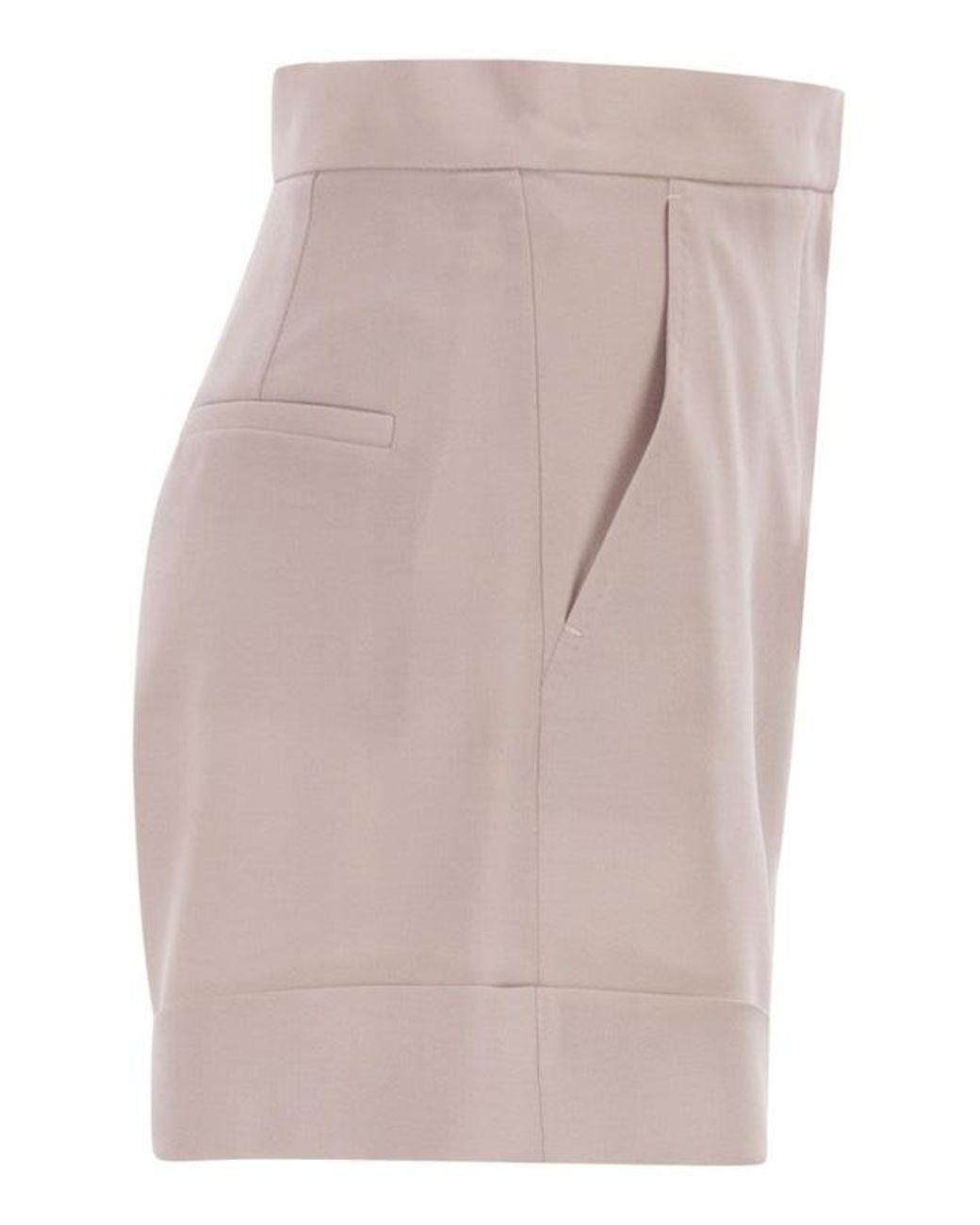 Max Mara Pink Mxmcelebre Turn-Up Hem Shorts
