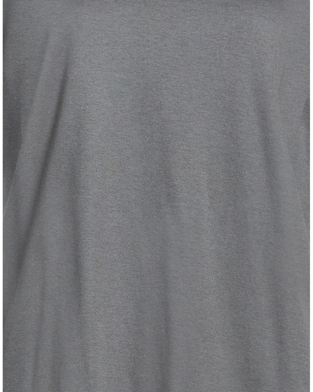 Max Mara Gray Basic Solid-Color T-Shirt
