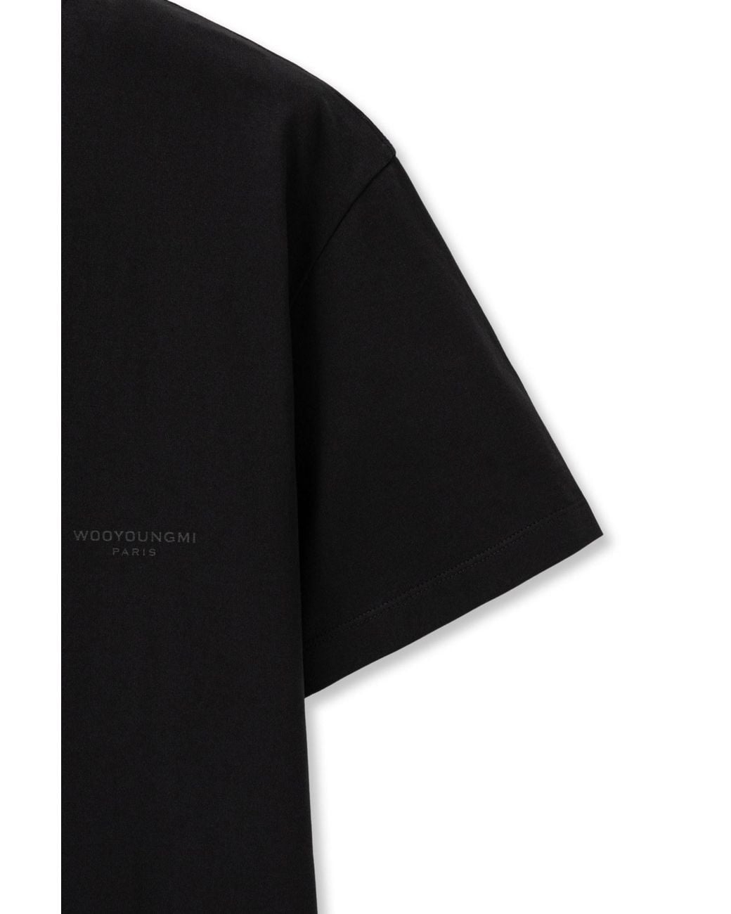Wooyoungmi Black Logo Pattern T-Shirt for men