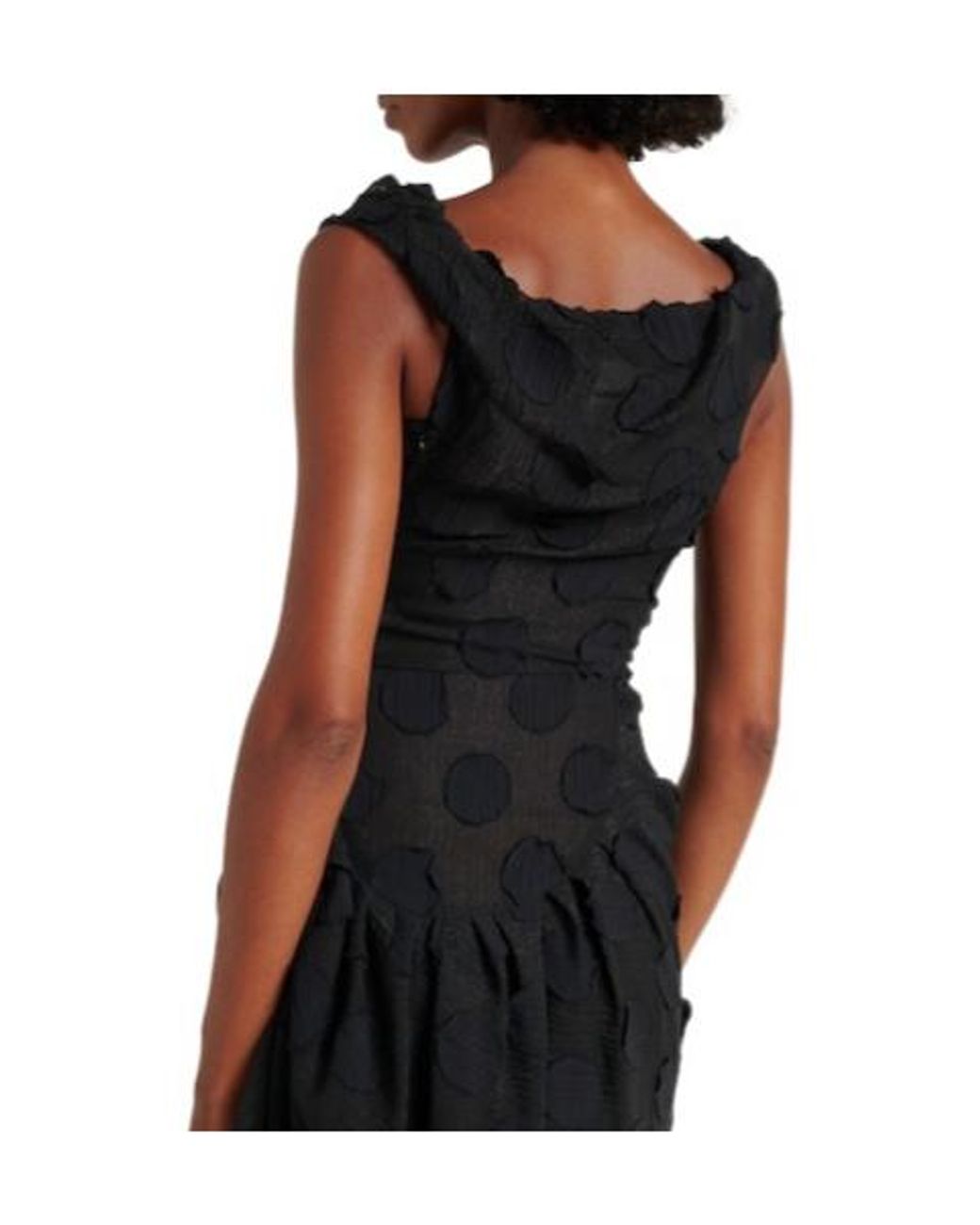 Vivienne Westwood Black Polka Dot Midi Dress