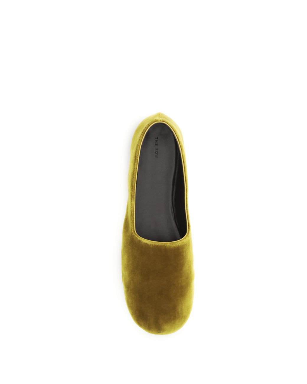 The Row Green Ponti Flat Shoes