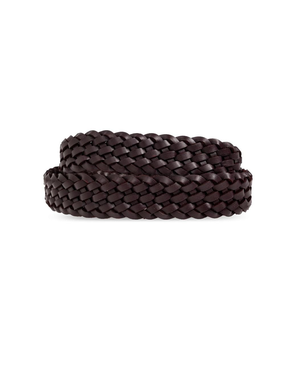 Anine Bing White Signature Link Belt Braided