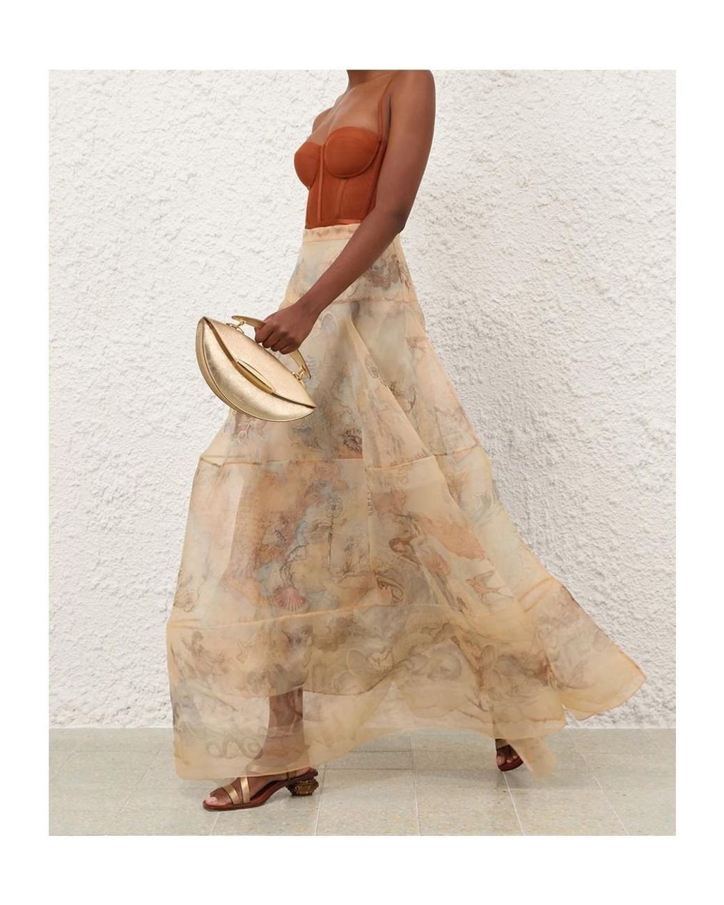 Zimmermann White Flap Shoulder Bag
