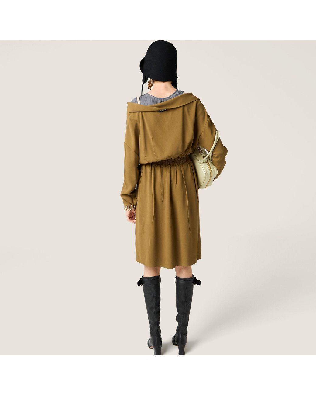 Miu Miu Green Sablé Dress