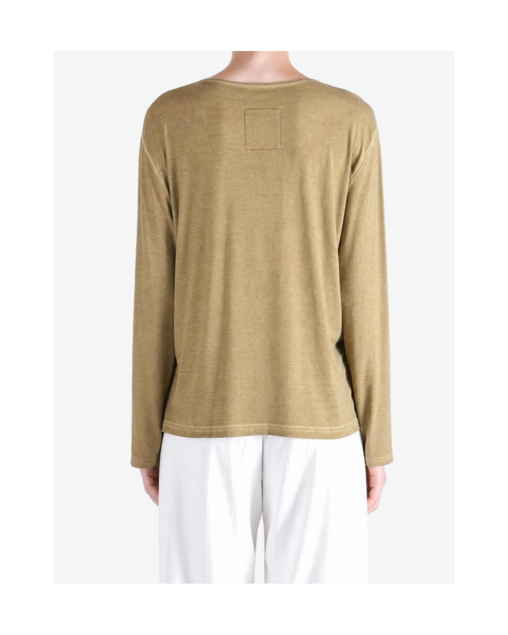 Uma Wang Green Long-Sleeve Knit Top