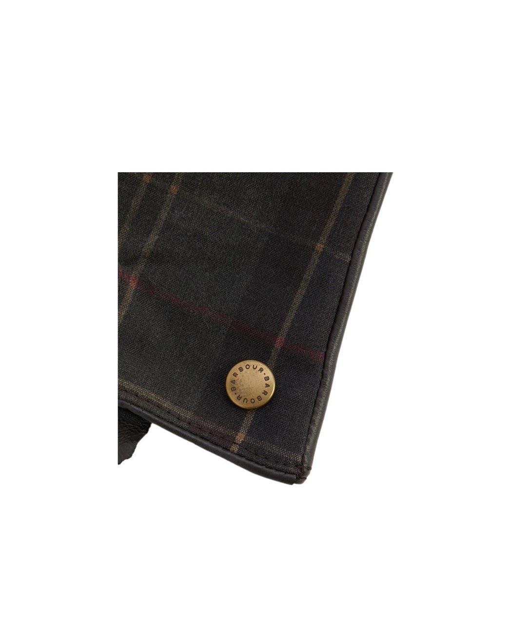 Barbour Black Scarlet Tartan Gloves