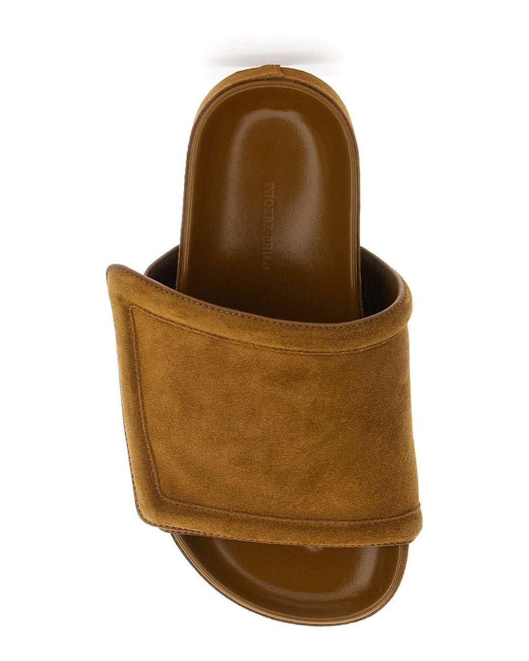 Phoebe Philo Brown Platform Slippers