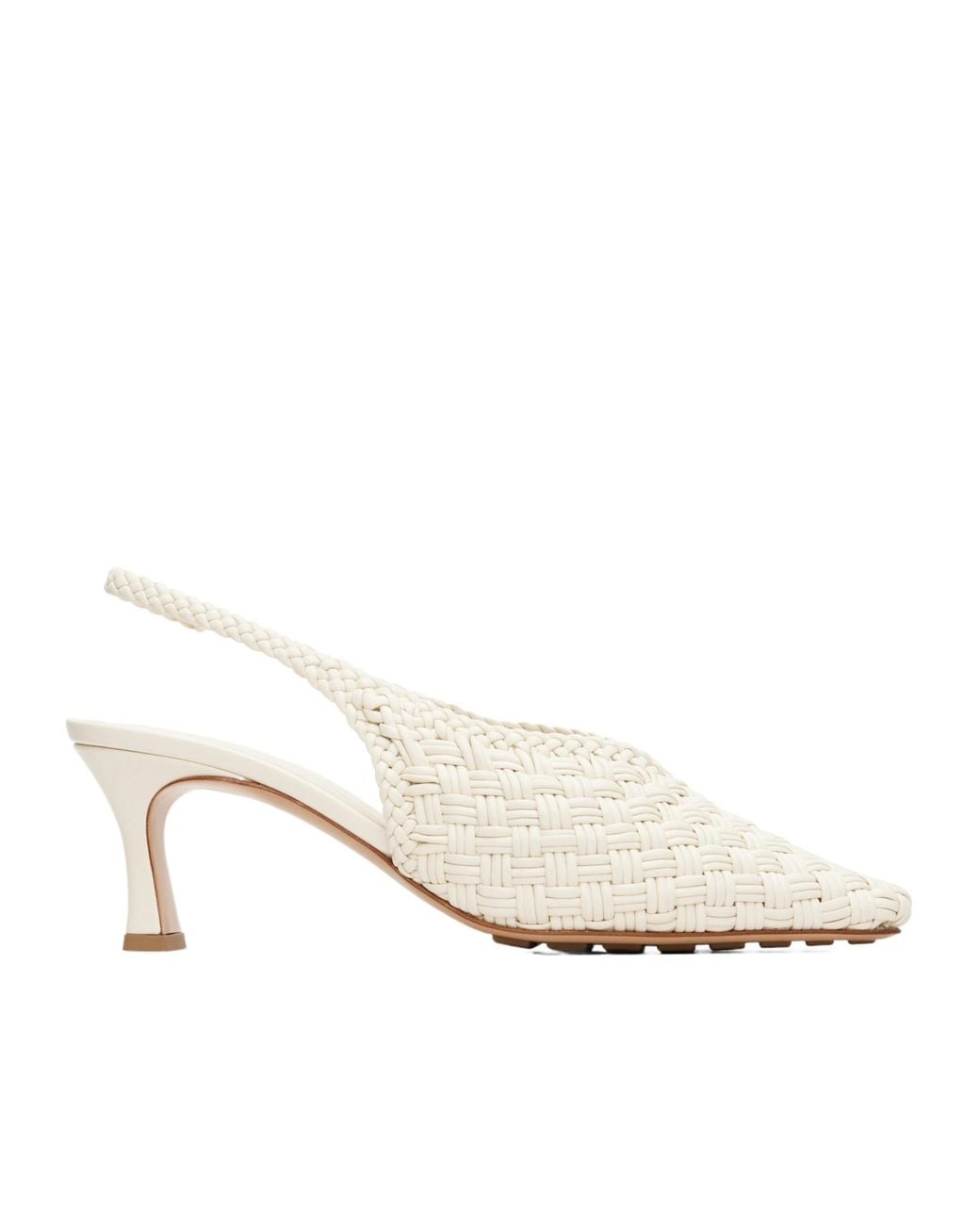 Bottega Veneta White Sofia High-Heeled Sandals