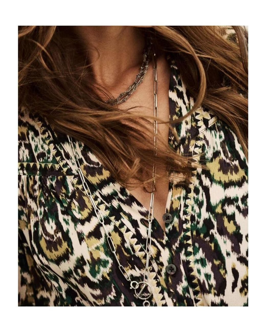 Ba&sh Multicolor Onada Printed Top