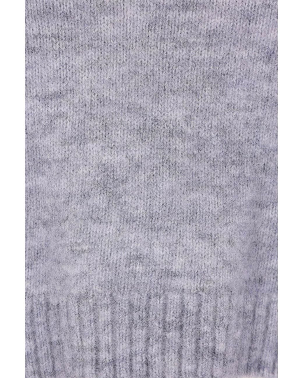 Acne Gray Crewneck Knitted Top