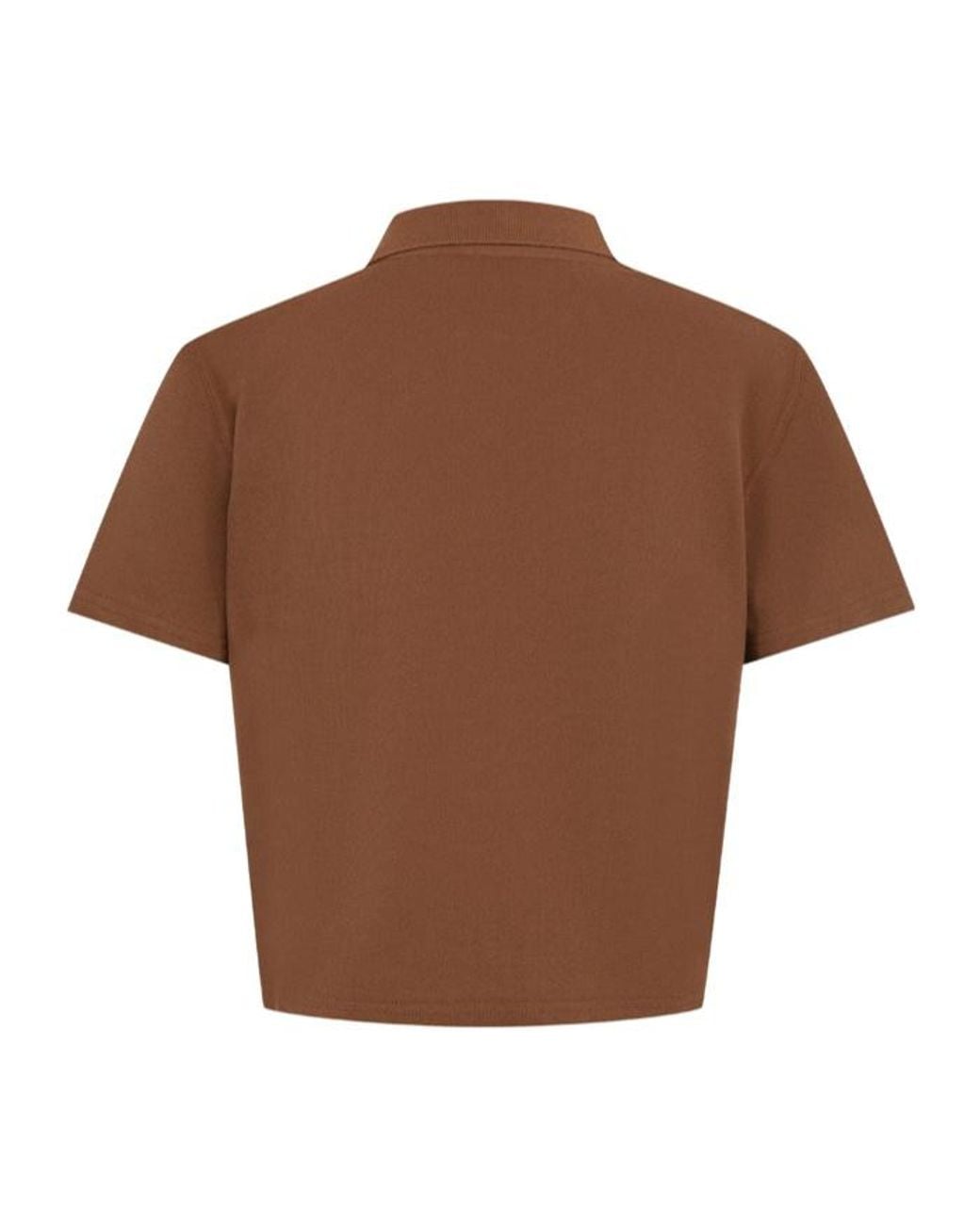 Saint Laurent Brown Le Cassandre Polo Shirt