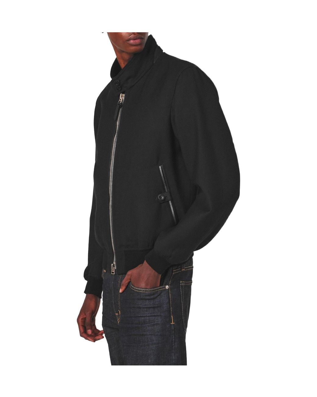 Tom Ford Black Harrington Jacket for men
