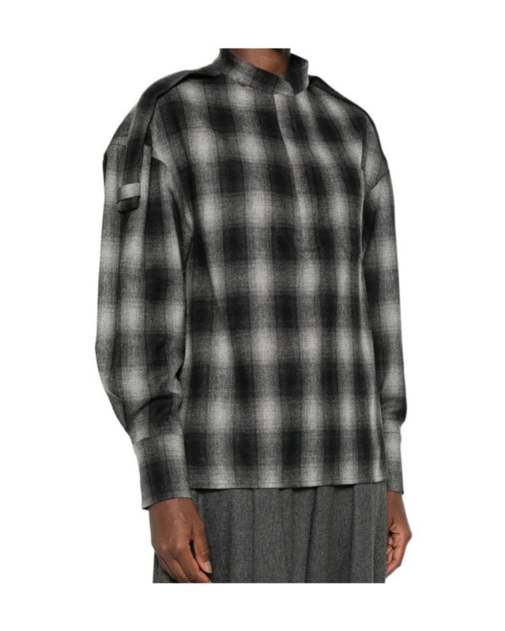 IRO Black Plaid Shirt