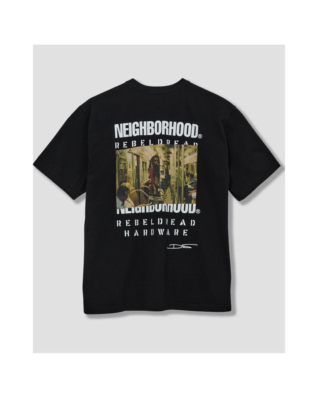 Neighborhood Black Short-Sleeved T-Shirt for men