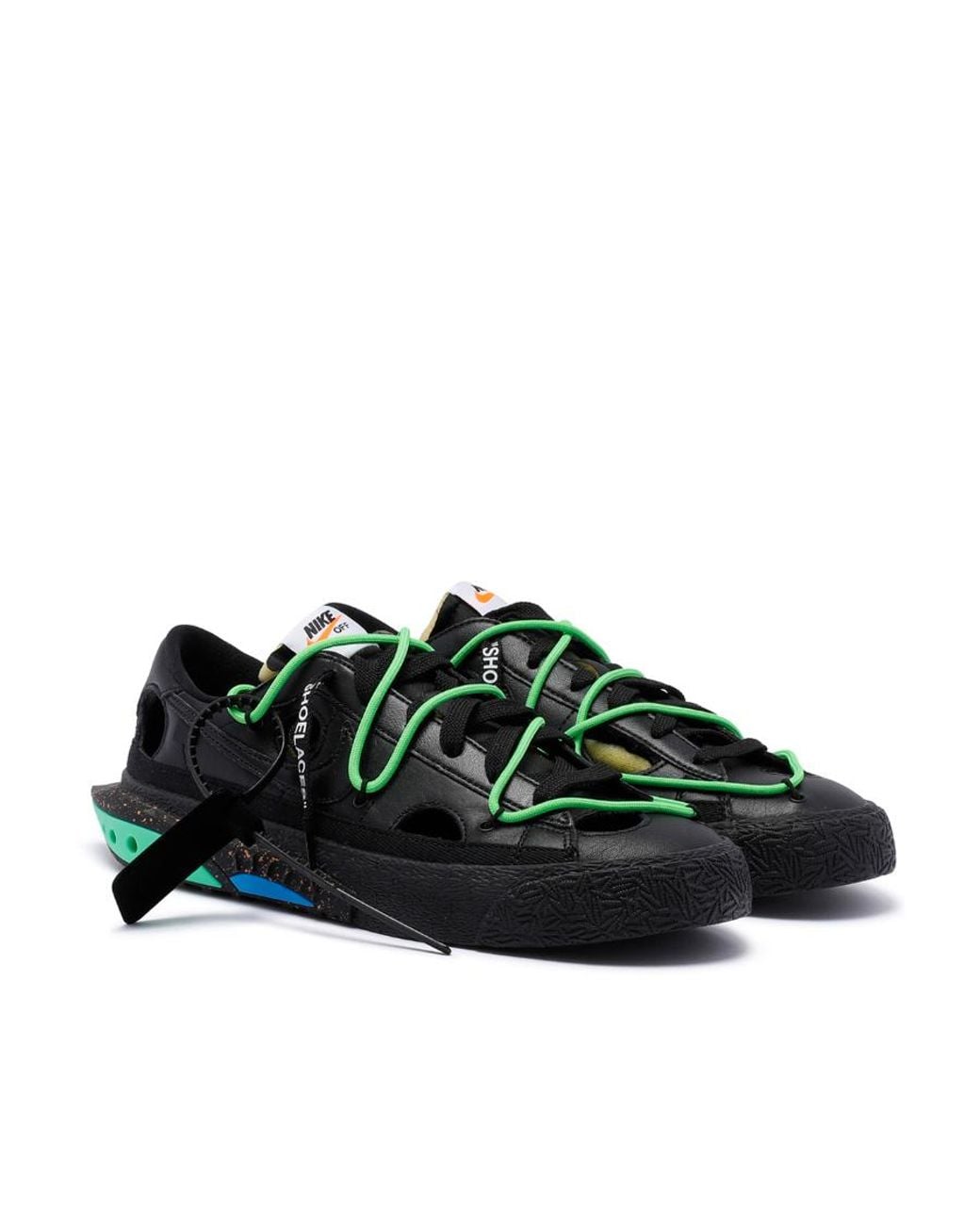 Nike Green X Off- Blazer Low-Top Sneakers for men