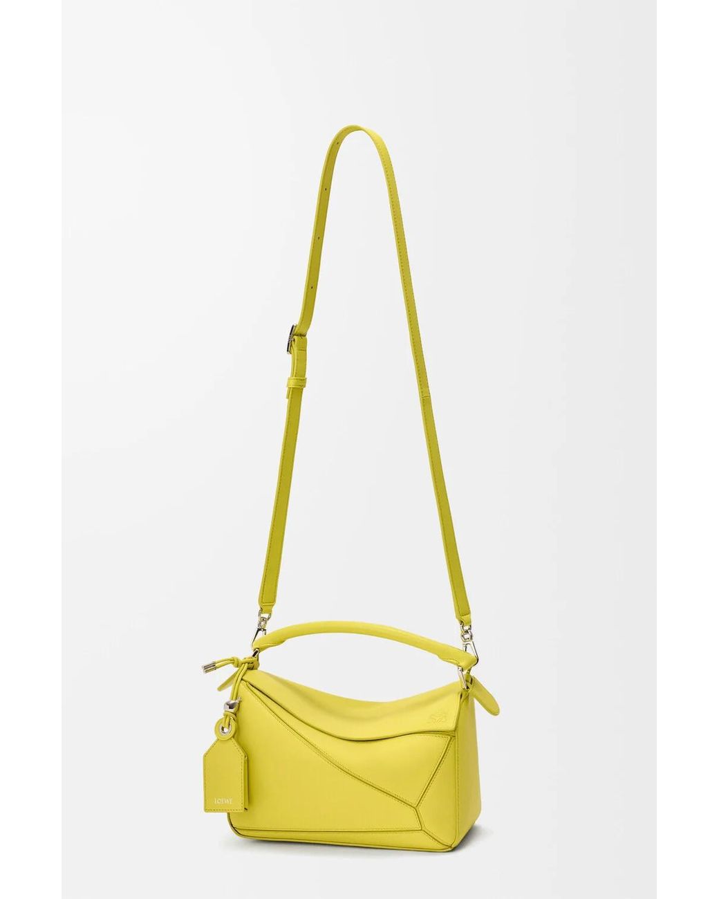Loewe Yellow Small Featherlight Puzzle Bag