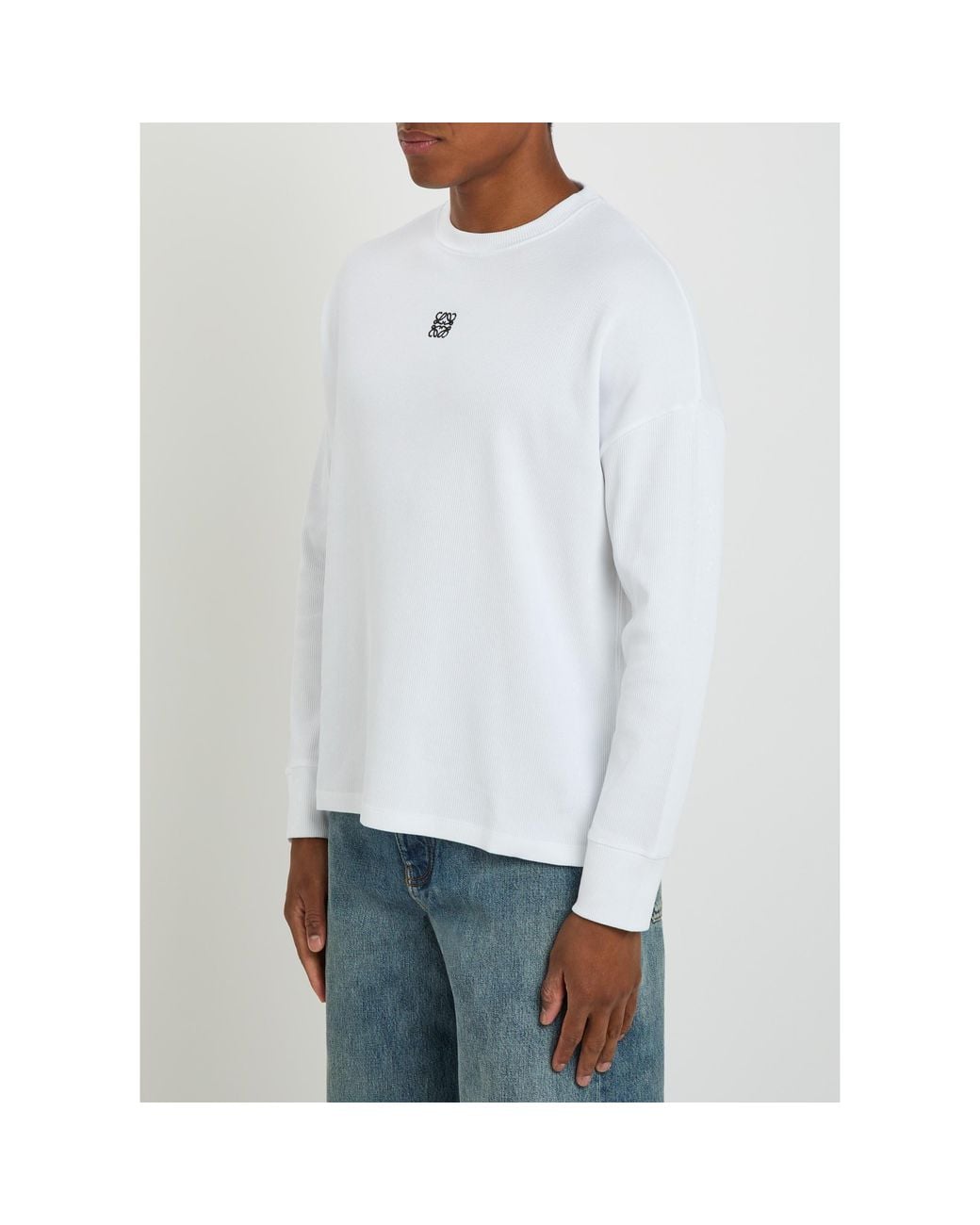 Loewe White Long-Sleeve T-Shirt for men