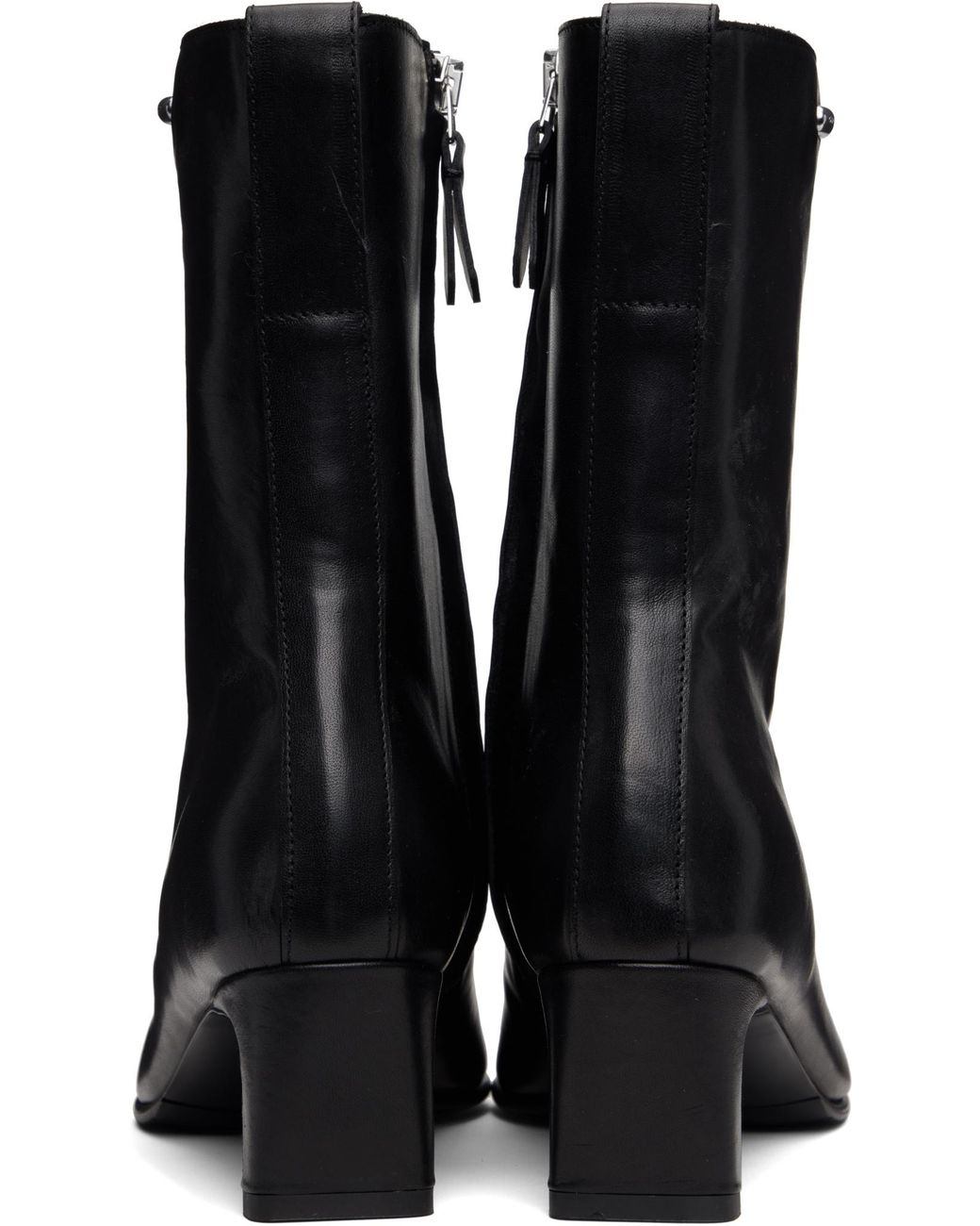 Our Legacy Black Karasu Square-Toe Pumps