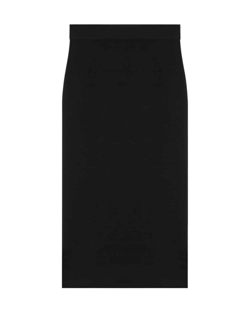 Saint Laurent Black High Waist Pencil Skirt
