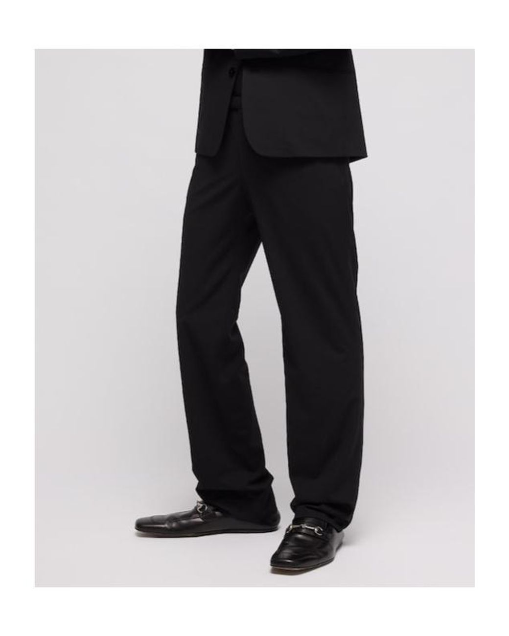 Gucci Black Technical Wool Blend Pants for men