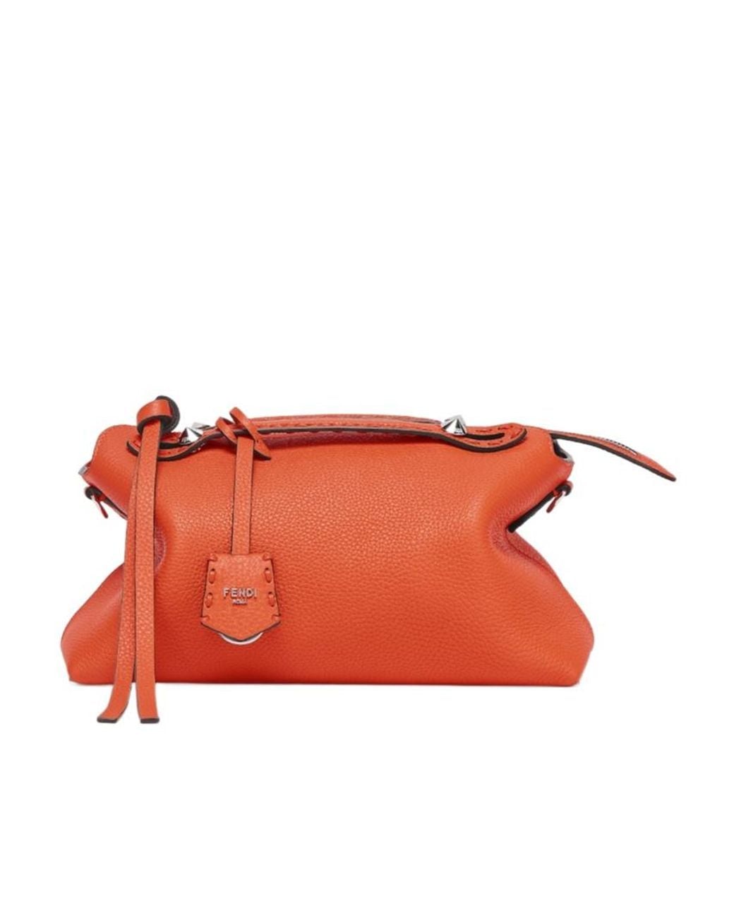 Fendi Orange By The Way Selleria Medium Crossbody Bag