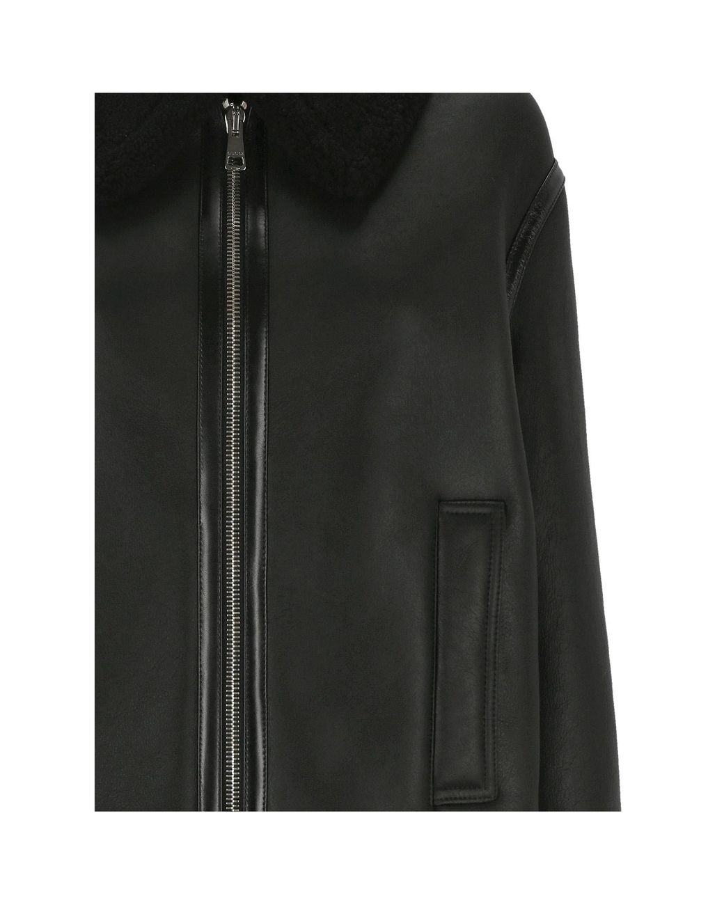 Gucci Black Collared Zip-Up Jacket