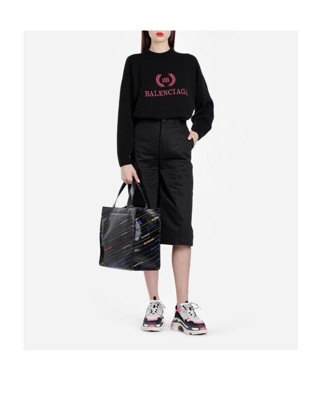 Balenciaga Blue Straight Five-Cent Pants