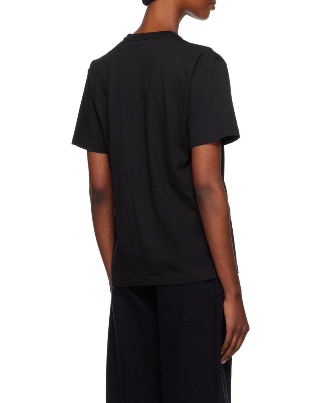 T By Alexander Wang Black Logo Print T-Shirt