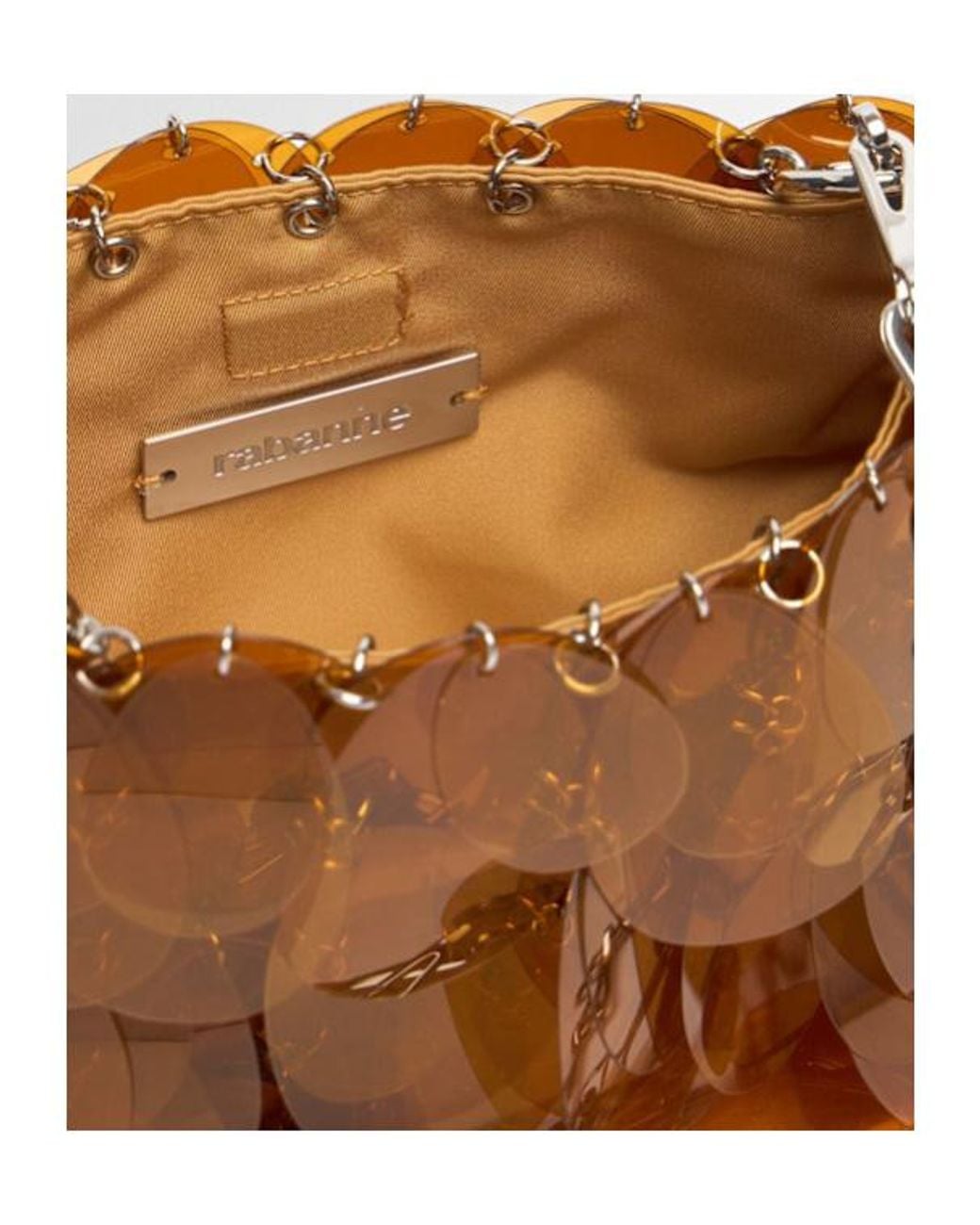 Rabanne Brown Shoulder Bag With Chain Strap