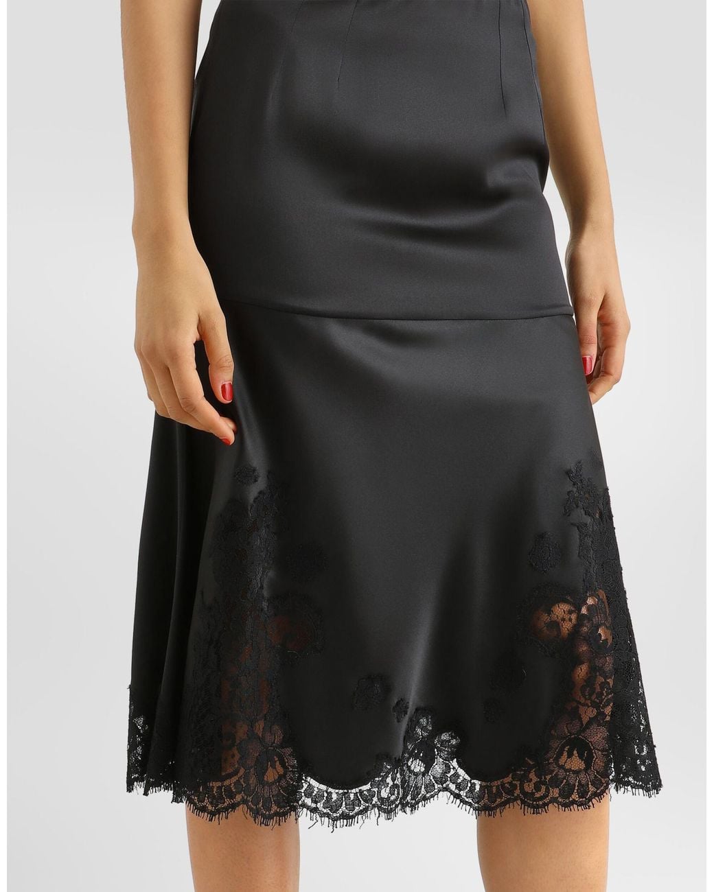 Dolce & Gabbana Black Pleat Detailed Mini Skirt