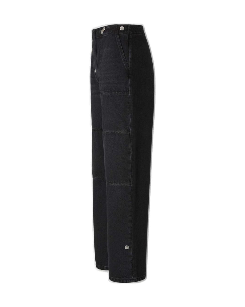 Marni Black Button-Embellished Jeans