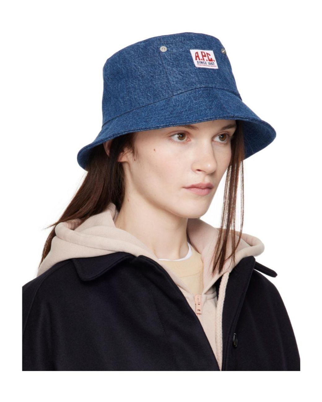 A.P.C. Blue Bob Thais Bucket Hat